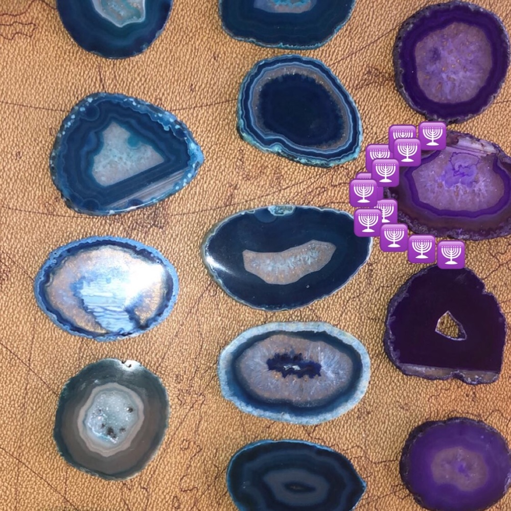 Custom Agate Phone Grips